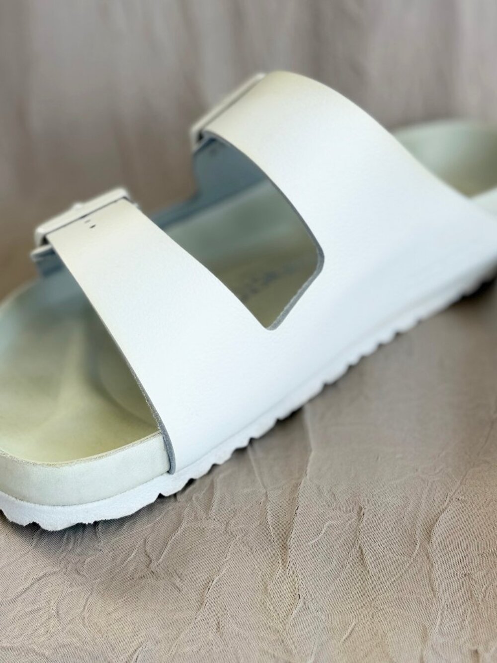 Birkenstock Arizona BS Regular Women 8 Men 6 White Leather Sandal 1026803 Unisex - Picture 4 of 13